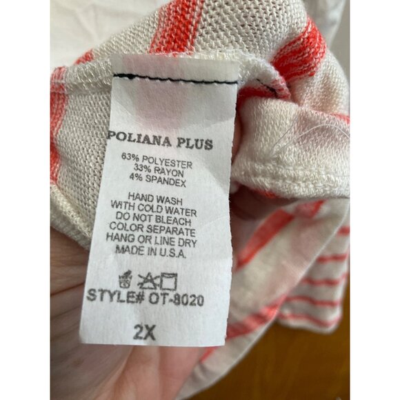 Poliana Plus 2X Colorblock Stripe Top - Picture 4 of 4